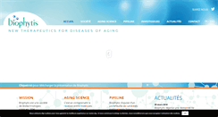 Desktop Screenshot of biophytis.com